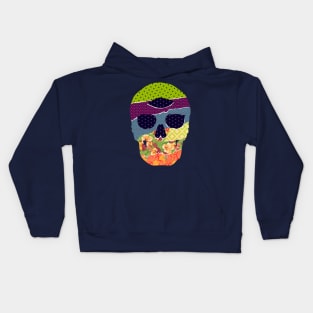 Skull of Patterns by Laprisamata Kids Hoodie